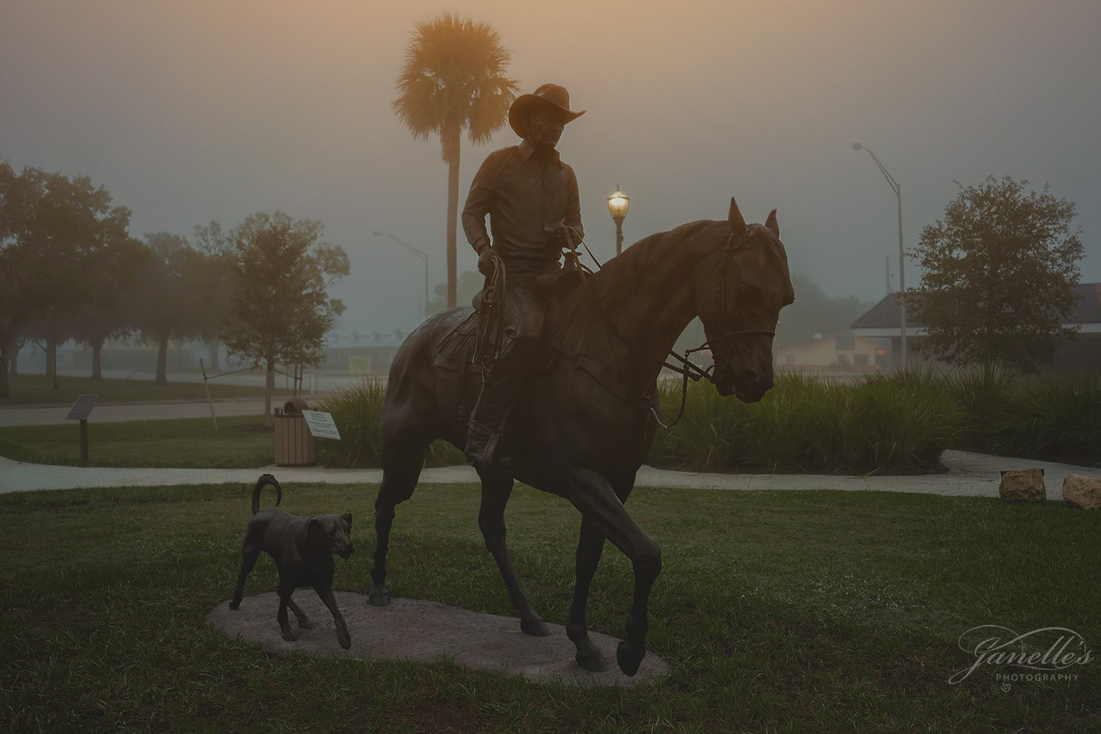 cowboy statue
