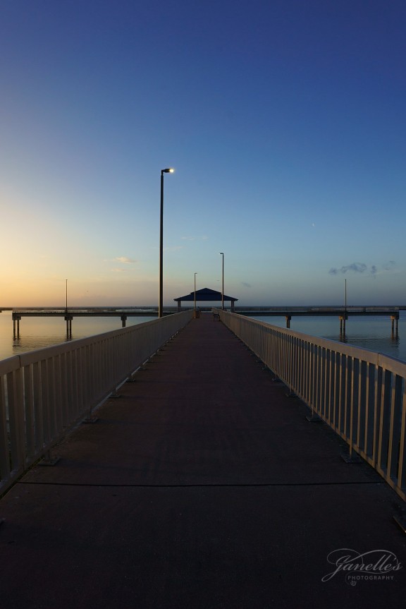 pier at dusk