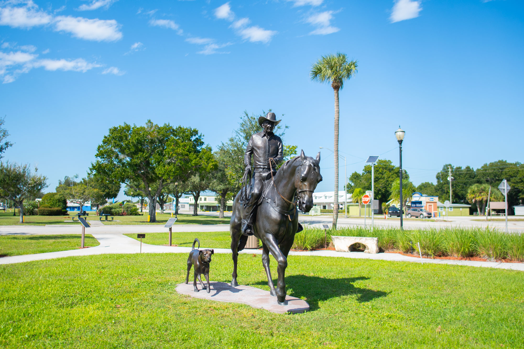 cowboy statue