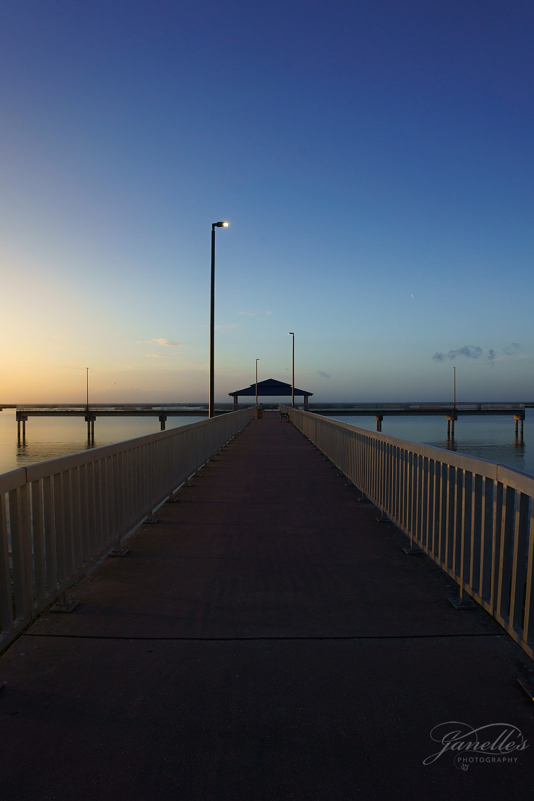 pier at dusk